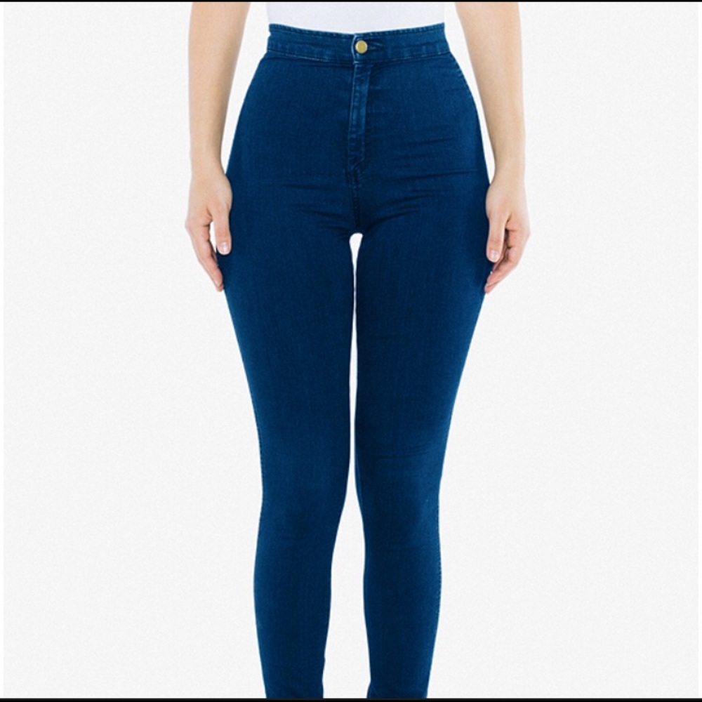 High Waisted Easy Jean Skinny in Blue